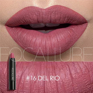 FOCALLURE Matte Lipstick Makeup Sexy Beauty Waterproof Lipstick Pencil Waterproof long lasting Easy To Wear Makeup Lip Cosmetic