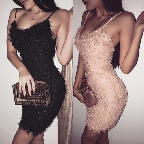 2019 Women's Bandage Bodycon Sleeveless Evening Party Sexy Club Wear Short Dress