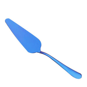 LanLan Colorful Stainless Steel Serrated Edge Cake Server Blade Cutter Pie Pizza Shovel Cake Spatula Baking Tool