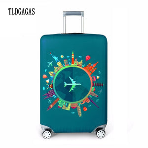 TLDGAGAS Travel Suitcase Protective Cover Luggage Case Travel Accessories Elastic Luggage Dust Cover Apply to 18''-32'' Suitcase