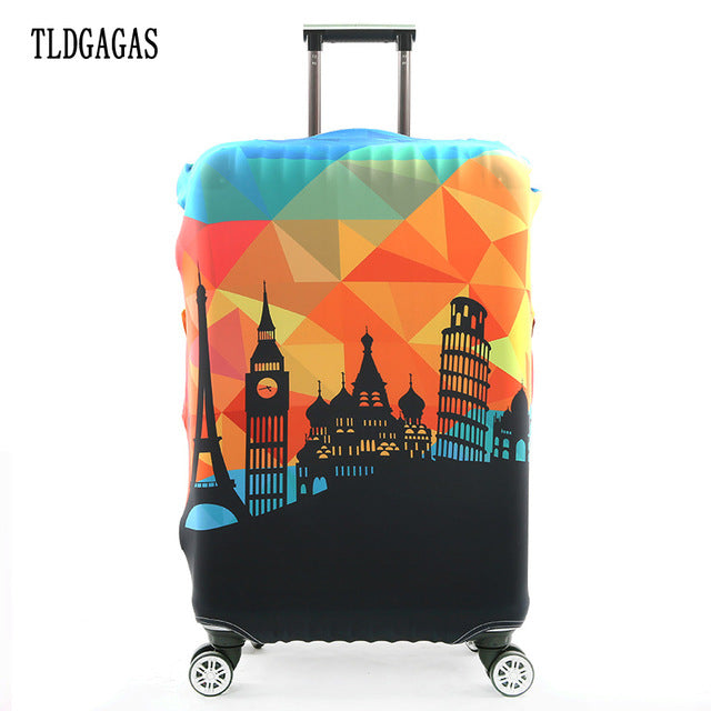 TLDGAGAS Travel Suitcase Protective Cover Luggage Case Travel Accessories Elastic Luggage Dust Cover Apply to 18''-32'' Suitcase